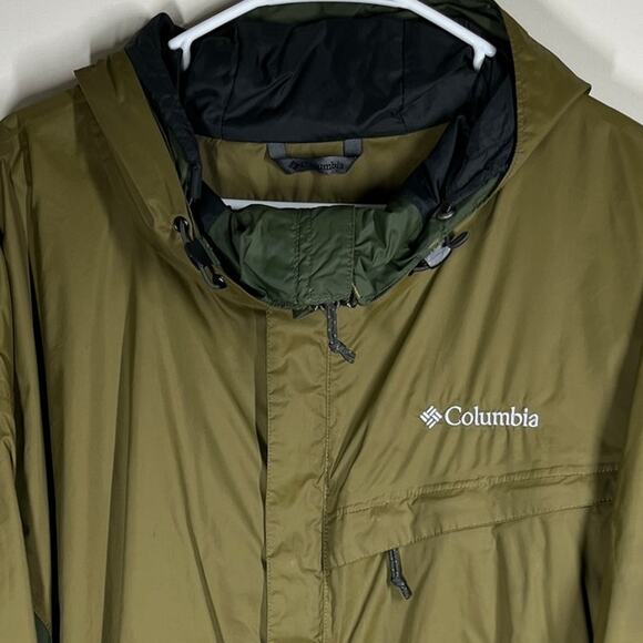 Columbia Jacket Mens XXL Green Packable Waterproof Breathable Seam Sealed - Picture 3 of 14